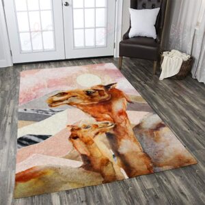 Camel Mom And Baby Rug Sport Decor Gift Floor Decor Living Room Carpet Rug Area Rug - 47e148bbf8aa
