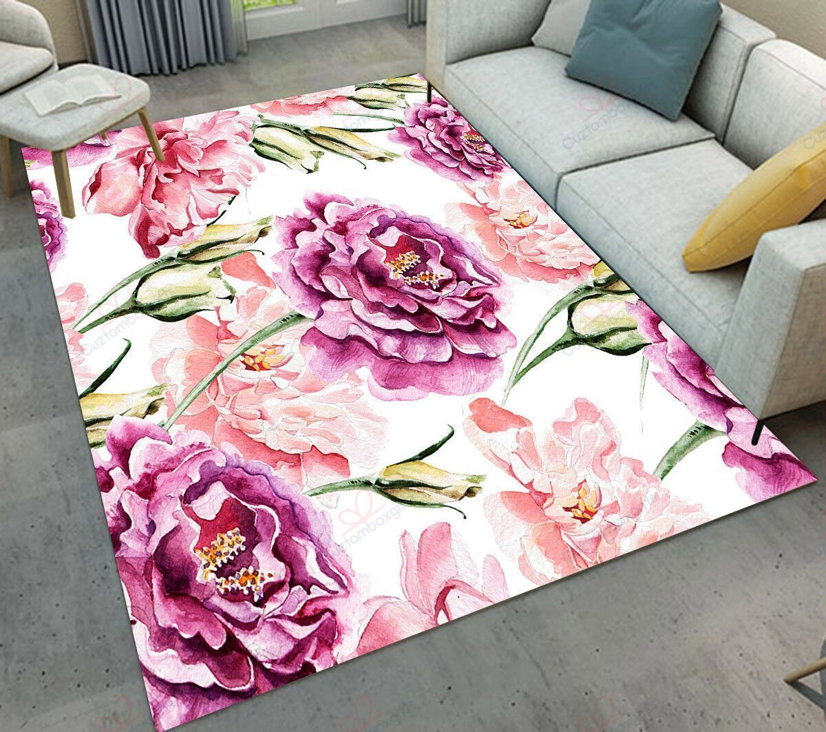 Camellia Flower Rug Sport Decor Gift Floor Decor Living Room Carpet Rug Area Rug - b8db5869586b Camellia Flower Rug Sport Decor Gift Floor Decor Living Room Carpet Rug Area Rug - b8db5869586b