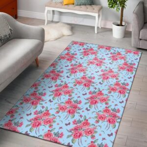 Camellia Pattern 1 Rug Sport Decor Gift Floor Decor Living Room Carpet Rug Area Rug - aea99a48d9af