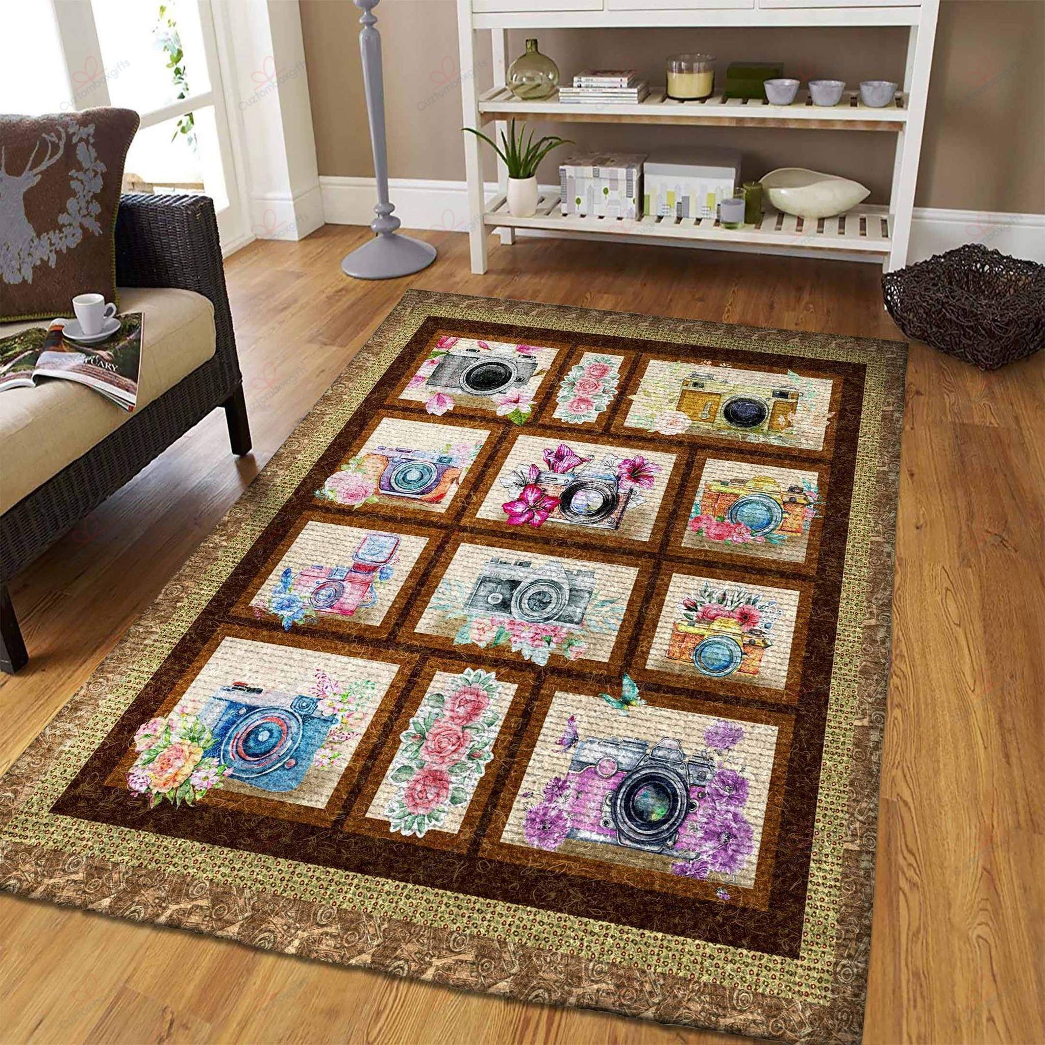 Camera Flower 1 Rug Sport Decor Gift Floor Decor Living Room Carpet Rug Area Rug - a6b991f7bb5f Camera Flower 1 Rug Sport Decor Gift Floor Decor Living Room Carpet Rug Area Rug - a6b991f7bb5f