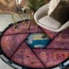 Camera Painting 1 Round Carpet Floor Rug Living Room Bedroom Decor Round Area Rug Carpet