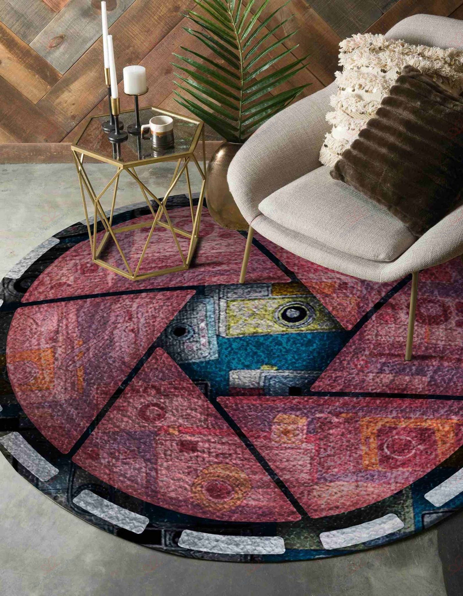 Camera Painting 1 Round Carpet Floor Rug Living Room Bedroom Decor Round Area Rug Carpet Camera Painting 1 Round Carpet Floor Rug Living Room Bedroom Decor Round Area Rug Carpet