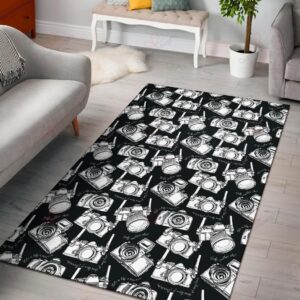 Camera Pattern 1 Rug Sport Decor Gift Floor Decor Living Room Carpet Rug Area Rug - 40151c841573