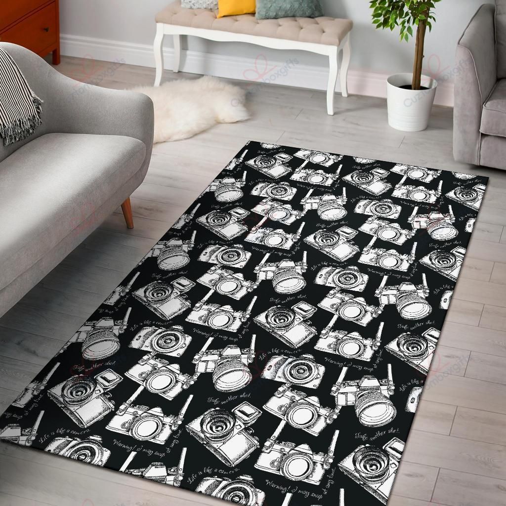 Camera Pattern 1 Rug Sport Decor Gift Floor Decor Living Room Carpet Rug Area Rug - 40151c841573 Camera Pattern 1 Rug Sport Decor Gift Floor Decor Living Room Carpet Rug Area Rug - 40151c841573