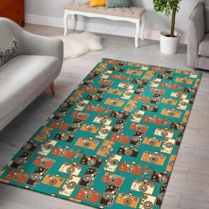 Camera Pattern 2 Rug Sport Decor Gift Floor Decor Living Room Carpet Rug Area Rug - 67ed364de21e