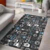 Camera Pattern 4 Rug Sport Decor Gift Floor Decor Living Room Carpet Rug Area Rug - 23833d8cc846