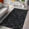 Camo Black Pattern 2 Rug Sport Decor Gift Floor Decor Living Room Carpet Rug Area Rug - f24fee383c9e