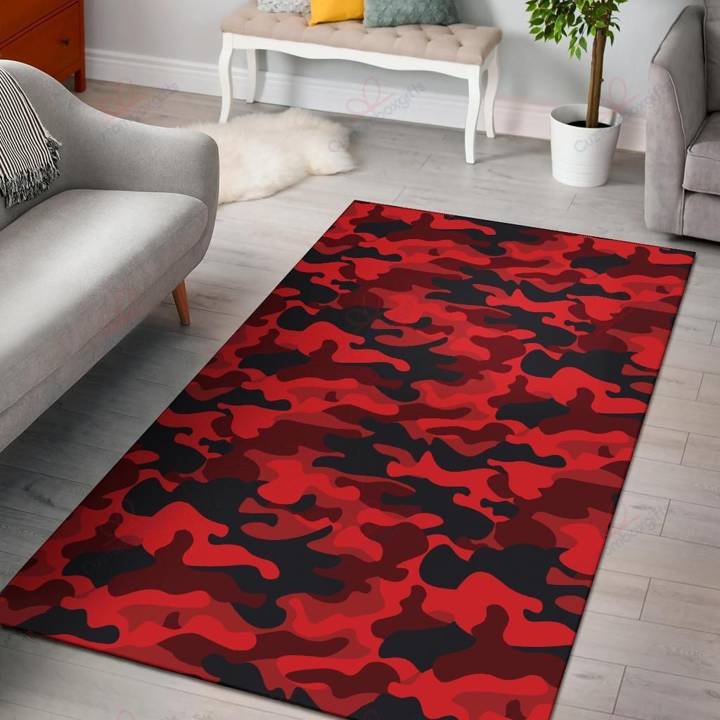 Camo Red Pattern 3 Rug Sport Decor Gift Floor Decor Living Room Carpet Rug Area Rug - be2161f989d2 Camo Red Pattern 3 Rug Sport Decor Gift Floor Decor Living Room Carpet Rug Area Rug - be2161f989d2