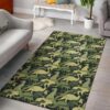 Camouflage Dinosaur Pattern 3 Rug Sport Decor Gift Floor Decor Living Room Carpet Rug Area Rug - 858b7439b7b7