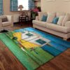 Camper Painting Rug Sport Decor Gift Floor Decor Living Room Carpet Rug Area Rug - ae803327c4a0