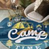 Camper Time Round Carpet Floor Rug Living Room Bedroom Decor Round Area Rug Carpet