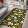 Camper Van Pattern 1 Rug Sport Decor Gift Floor Decor Living Room Carpet Rug Area Rug - 7298f778332a