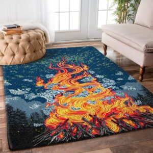 Campfire Rug Sport Decor Gift Floor Decor Living Room Carpet Rug Area Rug - 8df5e6b0f24e