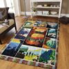 Camping 1 Rug Sport Decor Gift Floor Decor Living Room Carpet Rug Area Rug - 5a2c3338bb48