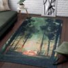 Camping 1 Rug Sport Decor Gift Floor Decor Living Room Carpet Rug Area Rug - 49e4029aea53