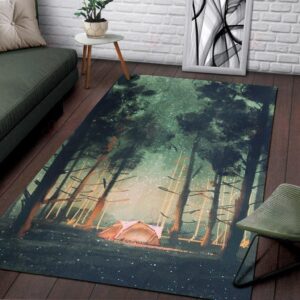 Camping 1 Rug Sport Decor Gift Floor Decor Living Room Carpet Rug Area Rug - 49e4029aea53
