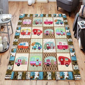 Camping 3 Rug Sport Decor Gift Floor Decor Living Room Carpet Rug Area Rug - d4a943a8d90c