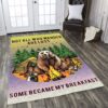 Camping Bear Rug Sport Decor Gift Floor Decor Living Room Carpet Rug Area Rug - e810669512df