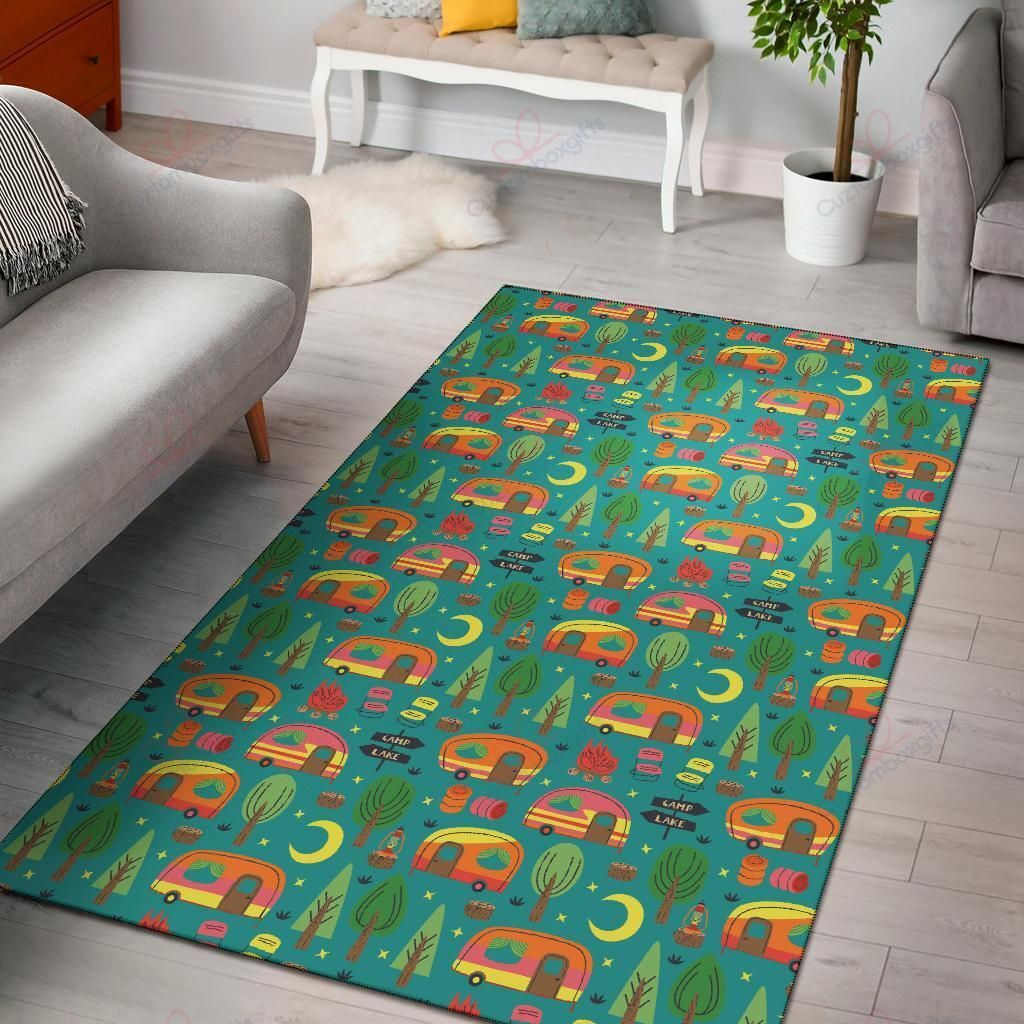 Camping Camper Pattern 5 Rug Sport Decor Gift Floor Decor Living Room Carpet Rug Area Rug - 9396d2aba135 Camping Camper Pattern 5 Rug Sport Decor Gift Floor Decor Living Room Carpet Rug Area Rug - 9396d2aba135