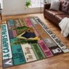 Camping Camper Prayer Rug Sport Decor Gift Floor Decor Living Room Carpet Rug Area Rug - 208c9916c166