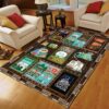 Camping Camper Vintage Rug Sport Decor Gift Floor Decor Living Room Carpet Rug Area Rug - 9a3258deb6bc