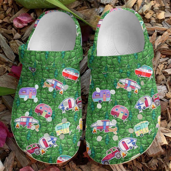 Camping Campers In The Forest Sku 443 Crocs Crocband Clog Comfortable For Mens Womens Classic Clog Water Shoes Camping Campers In The Forest Sku 443 Crocs Crocband Clog Comfortable For Mens Womens Classic Clog Water Shoes