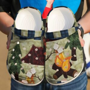 Camping Campfire Sku 391 Crocs Crocband Clog Comfortable For Mens Womens Classic Clog Water Shoes
