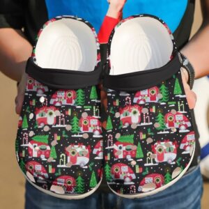 Camping Christmas V2 Sku 406 Crocs Clog Clog Shoes