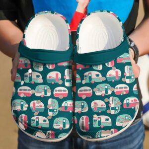 Camping Colorful Camper Sku 407 Crocs Crocband Clog Comfortable For Mens Womens Classic Clog Water Shoes