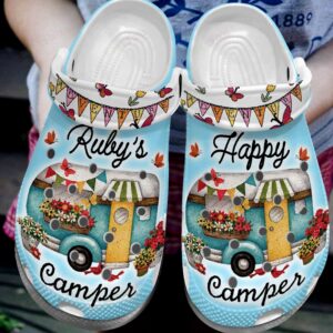 Camping Crocs Clog Classic Clog 8 Colors Happy Camper Shoes