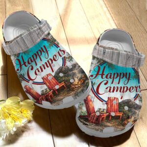 Camping Crocs Clog Classic Clog Happy Campers Shoes