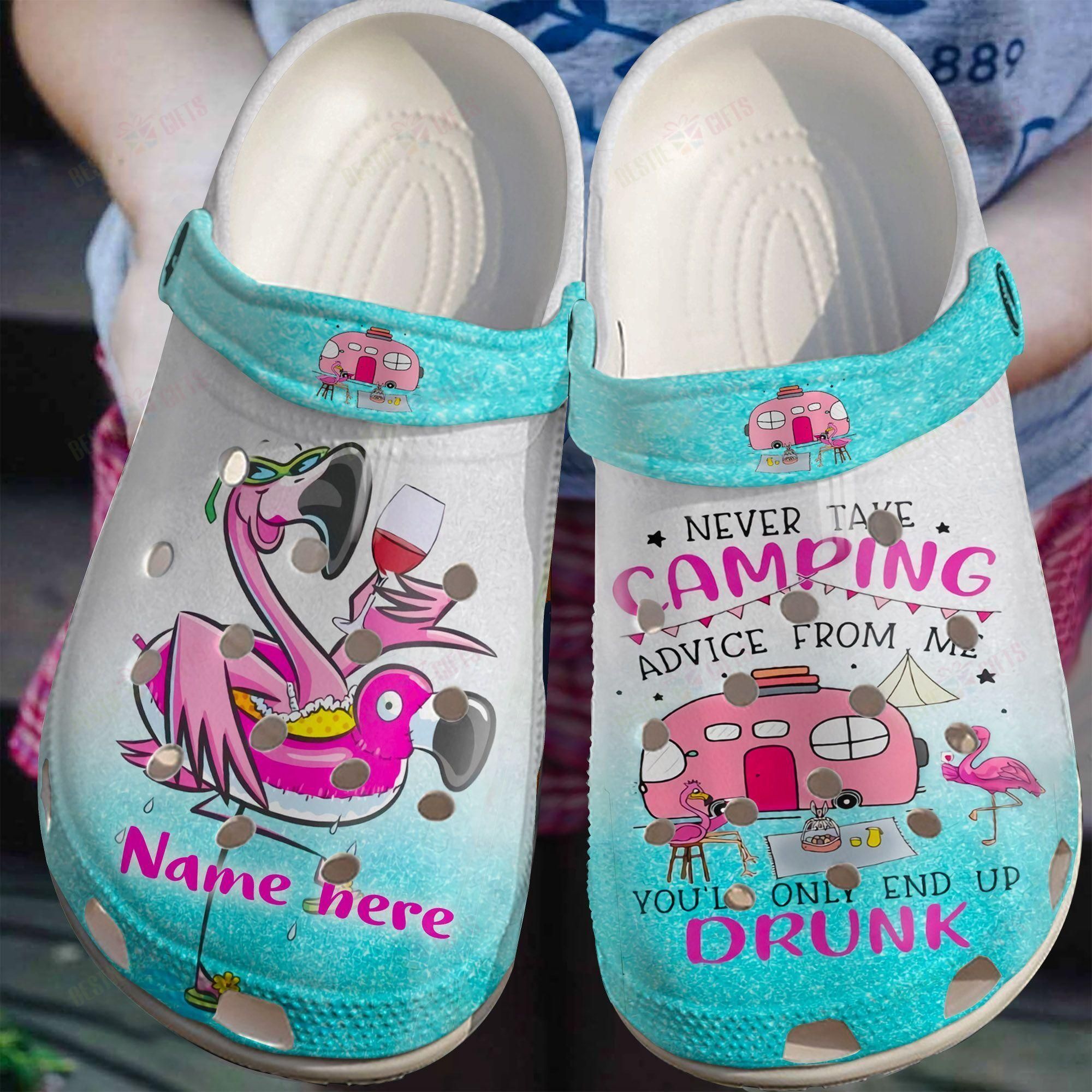 Camping Crocs Clog Classic Clog Whitesole Personalized End Up Shoes Camping Crocs Clog Classic Clog Whitesole Personalized End Up Shoes