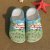Camping Floral Happy Camper Sku 459 Crocs Crocband Clog Comfortable For Mens Womens Classic Clog Water Shoes