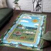 Camping Happy Camper Rug Sport Decor Gift Floor Decor Living Room Carpet Rug Area Rug - eed630c800a6