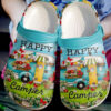 Camping Happy Camper Sku 418 Crocs Clog Clog Shoes
