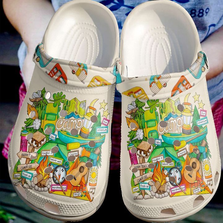 Camping Happy Campfire Sku 462 Crocs Clog Clog Shoes Camping Happy Campfire Sku 462 Crocs Clog Clog Shoes