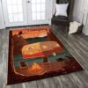 Camping In Night Rug Sport Decor Gift Floor Decor Living Room Carpet Rug Area Rug - a65cac7fa844