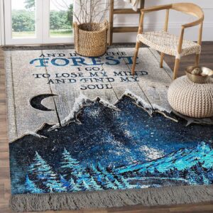 Camping Into The Forest I Go Rug Sport Decor Gift Floor Decor Living Room Carpet Rug Area Rug - 306bed29fa4f