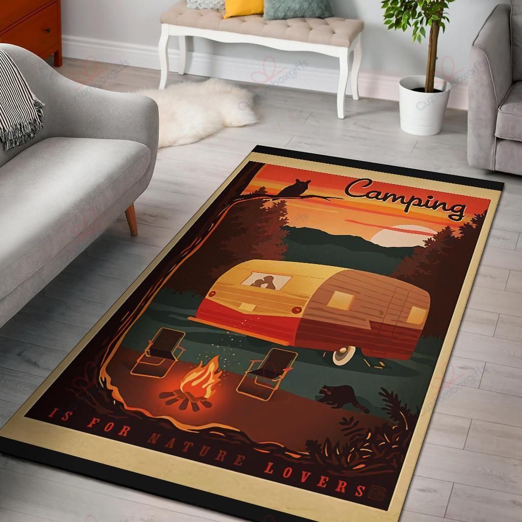 Camping Is For Nature Lovers Rug Sport Decor Gift Floor Decor Living Room Carpet Rug Area Rug - d26ade16accf Camping Is For Nature Lovers Rug Sport Decor Gift Floor Decor Living Room Carpet Rug Area Rug - d26ade16accf