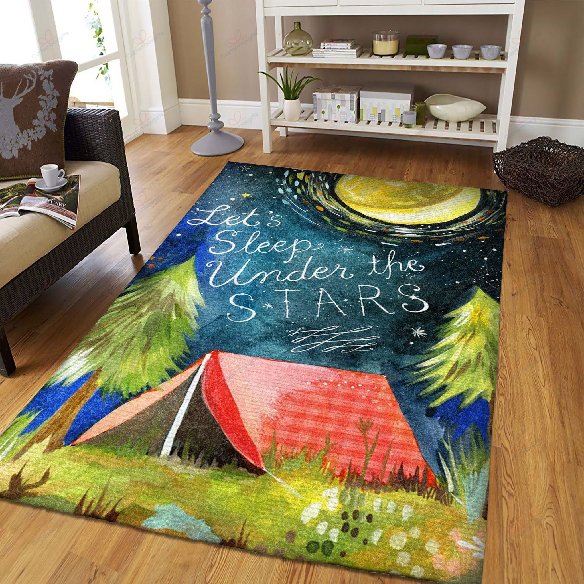 Camping Lets Sleep Under Star Rug Sport Decor Gift Floor Decor Living Room Carpet Rug Area Rug - 2db07ee5e5c0 Camping Lets Sleep Under Star Rug Sport Decor Gift Floor Decor Living Room Carpet Rug Area Rug - 2db07ee5e5c0