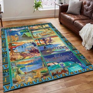 Camping Nature Strength Rug Sport Decor Gift Floor Decor Living Room Carpet Rug Area Rug - 7482efeec32b