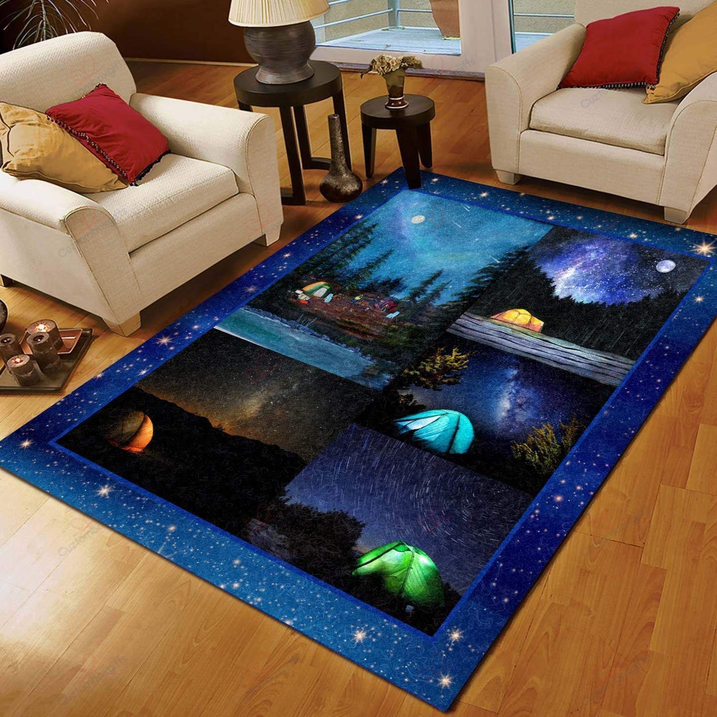 Camping Night Rug Sport Decor Gift Floor Decor Living Room Carpet Rug Area Rug - 8ce5d0c6f666 Camping Night Rug Sport Decor Gift Floor Decor Living Room Carpet Rug Area Rug - 8ce5d0c6f666