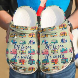 Camping Off To See The World Sku 469 Crocs Clog Clog Shoes