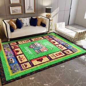 Camping Painting 1 Rug Sport Decor Gift Floor Decor Living Room Carpet Rug Area Rug - 6b66ab3cc840
