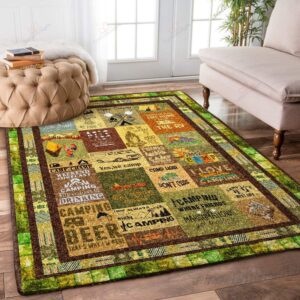 Camping Painting 2 Rug Sport Decor Gift Floor Decor Living Room Carpet Rug Area Rug - 0df5ee7cede1