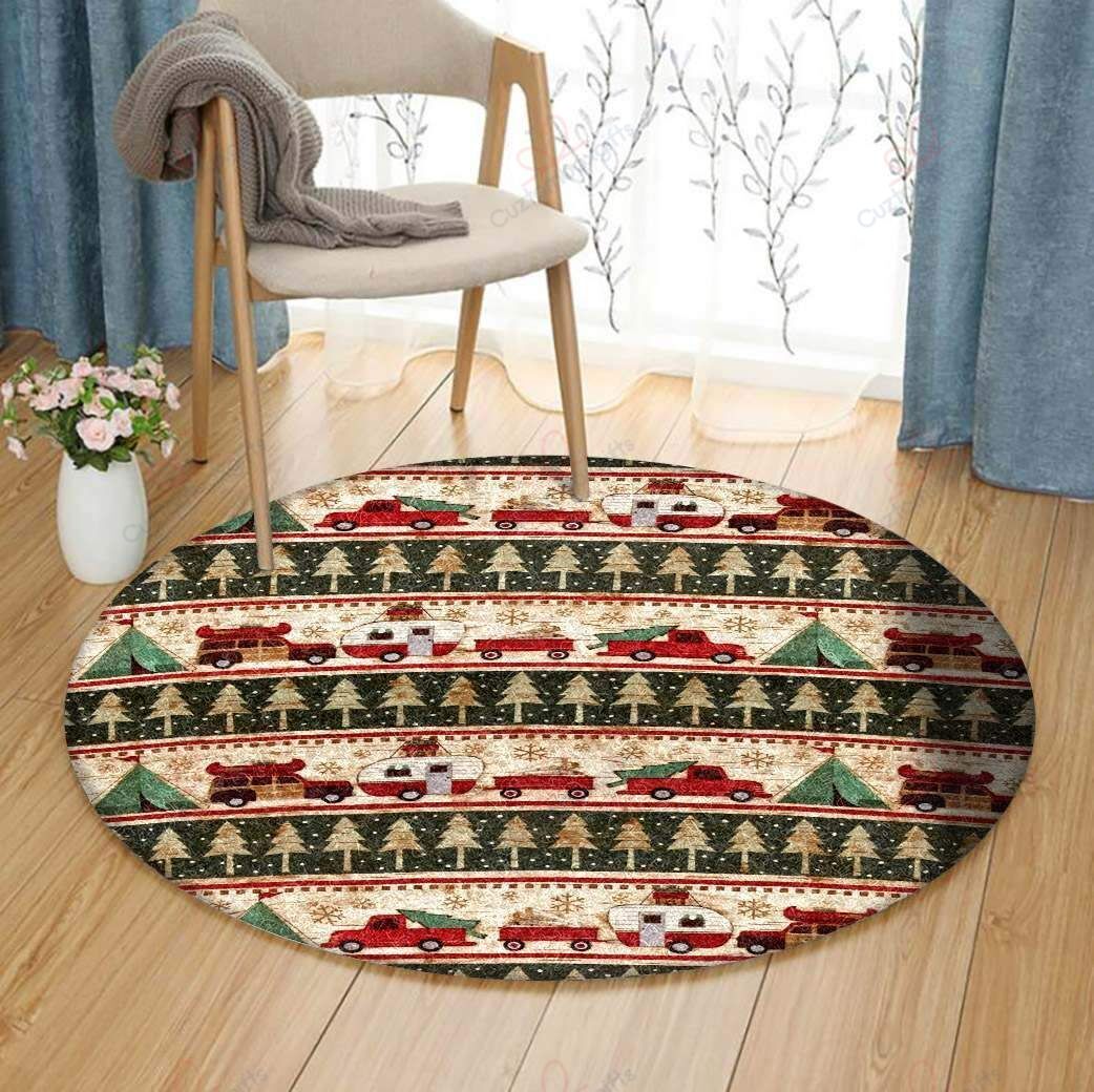 Camping Pattern 1 Round Carpet Floor Rug Living Room Bedroom Decor Round Area Rug Carpet Camping Pattern 1 Round Carpet Floor Rug Living Room Bedroom Decor Round Area Rug Carpet