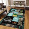 Camping Pattern 2 Rug Sport Decor Gift Floor Decor Living Room Carpet Rug Area Rug - 74505fd8f3b9