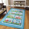 Camping Pattern 9 Rug Sport Decor Gift Floor Decor Living Room Carpet Rug Area Rug - b7342dea5349