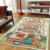 Camping Perfect Life Rug Sport Decor Gift Floor Decor Living Room Carpet Rug Area Rug - b3f8faad35ee