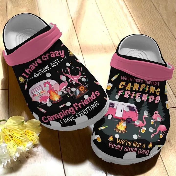 Camping Personalize Clog Custom Crocs Fashionstyle Comfortable For Women Men Kid Print 3D Camping Friends Camping Personalize Clog Custom Crocs Fashionstyle Comfortable For Women Men Kid Print 3D Camping Friends